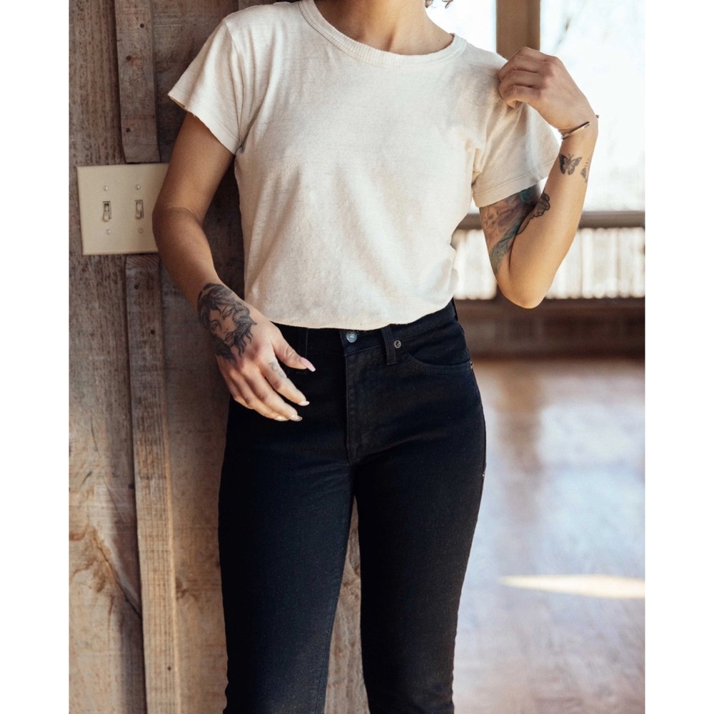 Imogene + Willie Sz 25 Imogene Slim Jeans 9.” Rise Skinny Black Stretch Denim